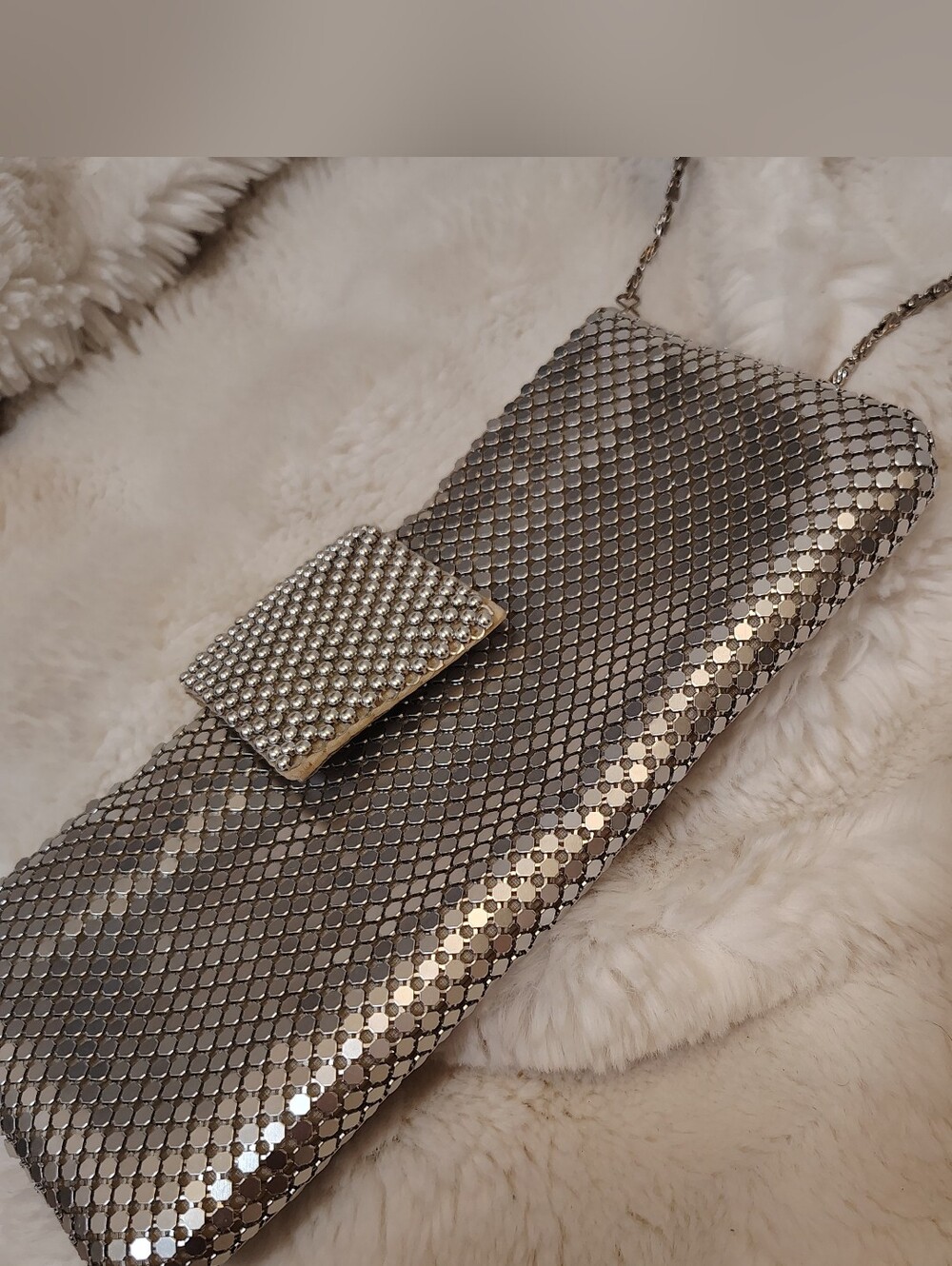 Aluminum Silver Clutch - Picture 4 of 11